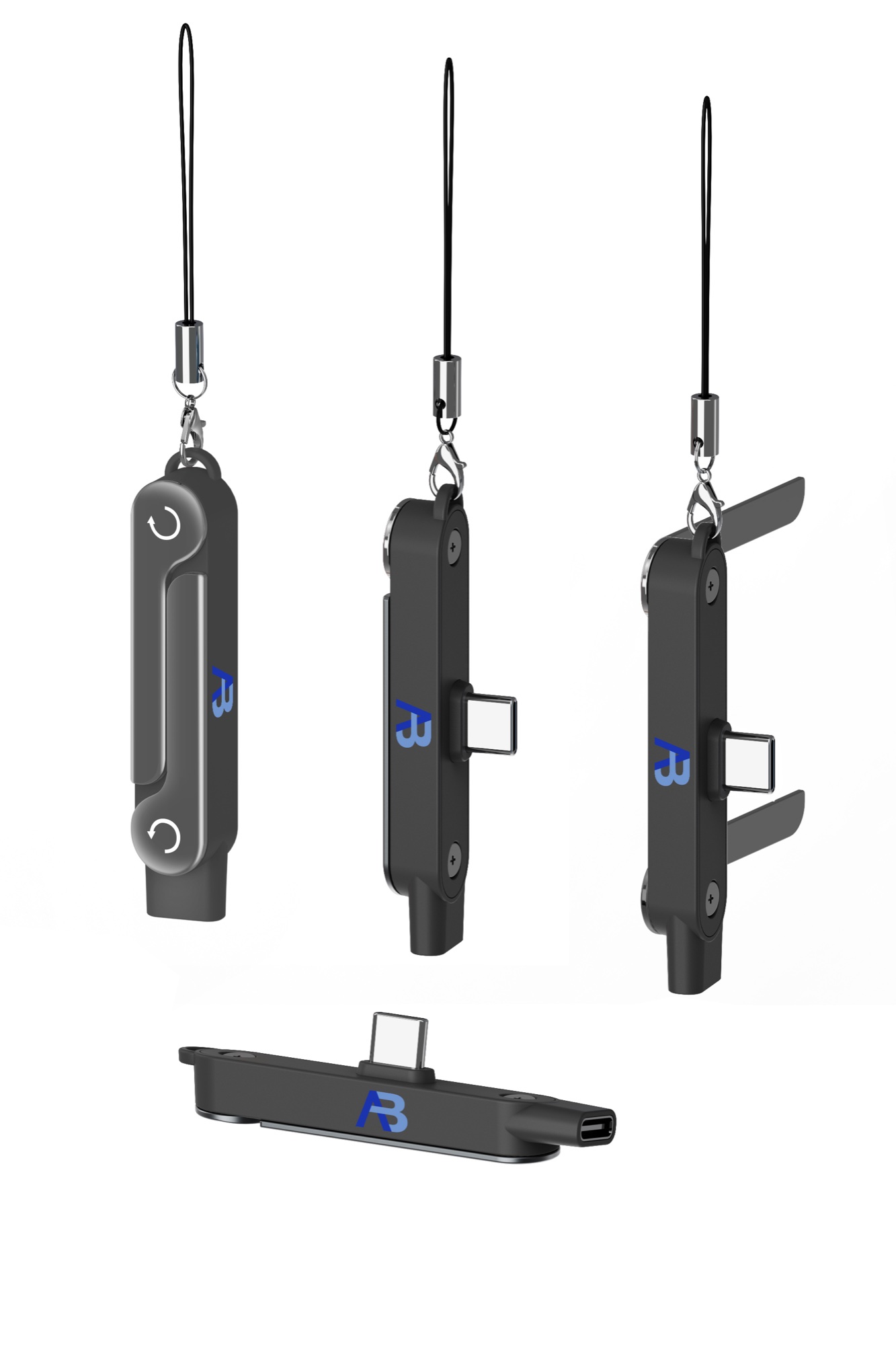 240W USB-C Şarj Kablosu + Seyahat Tutucusu Seti, LED Güç Göstergeli, 100cm Siyah - 8